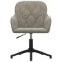 2 Stück drehbare Esszimmerstühle aus hellgrauem Samt von vidaXL, Essstühle - Ref: Foro24-3103377, Preis: 152,76 €, Rabatt: %