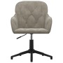 2pcs Light Gray Velvet Swivel Dining Chairs by vidaXL, dining chairs - Ref: Foro24-3103377, Price: 160,91 €, Discount: %