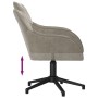 2pcs Light Gray Velvet Swivel Dining Chairs by vidaXL, dining chairs - Ref: Foro24-3103377, Price: 160,91 €, Discount: %
