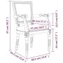 Dark gray fabric dining chair by vidaXL, dining chairs - Ref: Foro24-344495, Price: 195,04 €, Discount: %