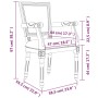 Esszimmerstuhl aus dunkelgrauem Stoff von vidaXL, Essstühle - Ref: Foro24-344495, Preis: 182,20 €, Rabatt: %