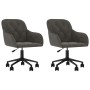 Sillas de comedor giratorias 2 unidades terciopelo gris oscuro | Foro24.es | Tu tienda online para hogar, jardín y más Foro24.es