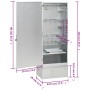 Horno ahumador de barbacoa con mesa acero galvanizado de vidaXL, Barbacoas - Ref: Foro24-3187617, Precio: 201,24 €, Descuento: %