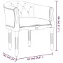Esszimmerstuhl aus dunkelgrauem Stoff von vidaXL, Essstühle - Ref: Foro24-344502, Preis: 154,63 €, Rabatt: %
