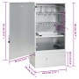 Horno ahumador de barbacoa con mesa acero galvanizado de vidaXL, Barbacoas - Ref: Foro24-3187618, Precio: 155,90 €, Descuento: %