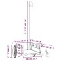 Fahrradanhänger aus Eisen und orangefarbenem Oxford-Stoff von vidaXL, Fahrradanhänger - Ref: Foro24-94159, Preis: 79,18 €, Ra...