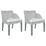 Dining chairs with cushions 2 units gray natural rattan by vidaXL, dining chairs - Ref: Foro24-325488, Price: 170,63 €, Disco...