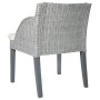 Esszimmerstühle mit Kissen, 2 Einheiten, graues Naturrattan von vidaXL, Essstühle - Ref: Foro24-325488, Preis: 170,71 €, Raba...