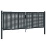 Anthrazitgraues Gartentor aus Stahl 300x125 cm von vidaXL, Gartentore - Ref: Foro24-154565, Preis: 390,39 €, Rabatt: %