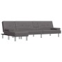 L-shaped sofa bed gray synthetic leather 255x140x70 cm by vidaXL, Sofas - Ref: Foro24-3157267, Price: 454,26 €, Discount: %