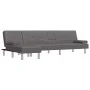 L-shaped sofa bed gray synthetic leather 255x140x70 cm by vidaXL, Sofas - Ref: Foro24-3157267, Price: 446,22 €, Discount: %