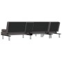 L-förmiges Schlafsofa aus grauem Kunstleder, 255 x 140 x 70 cm von vidaXL, Sofas - Ref: Foro24-3157267, Preis: 454,26 €, Raba...