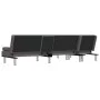 L-shaped sofa bed gray synthetic leather 255x140x70 cm by vidaXL, Sofas - Ref: Foro24-3157267, Price: 446,22 €, Discount: %