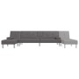 L-förmiges Schlafsofa aus grauem Kunstleder, 255 x 140 x 70 cm von vidaXL, Sofas - Ref: Foro24-3157267, Preis: 454,26 €, Raba...