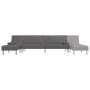 L-shaped sofa bed gray synthetic leather 255x140x70 cm by vidaXL, Sofas - Ref: Foro24-3157267, Price: 446,22 €, Discount: %