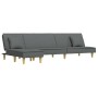 L-shaped sofa bed dark gray fabric 255x140x70 cm by vidaXL, Sofas - Ref: Foro24-3157248, Price: 404,54 €, Discount: %