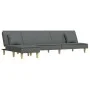 L-shaped sofa bed dark gray fabric 255x140x70 cm by vidaXL, Sofas - Ref: Foro24-3157248, Price: 396,42 €, Discount: %