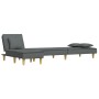 L-förmiges Schlafsofa aus dunkelgrauem Stoff, 255 x 140 x 70 cm von vidaXL, Sofas - Ref: Foro24-3157248, Preis: 404,54 €, Rab...