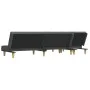 L-shaped sofa bed dark gray fabric 255x140x70 cm by vidaXL, Sofas - Ref: Foro24-3157248, Price: 396,42 €, Discount: %