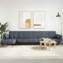 L-förmiges Schlafsofa aus dunkelgrauem Samt, 275 x 140 x 70 cm von vidaXL, Sofas - Ref: Foro24-3157207, Preis: 464,29 €, Raba...