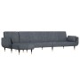 L-shaped sofa bed dark gray velvet 275x140x70 cm by vidaXL, Sofas - Ref: Foro24-3157207, Price: 462,29 €, Discount: %