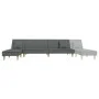 L-shaped sofa bed dark gray fabric 255x140x70 cm by vidaXL, Sofas - Ref: Foro24-3157248, Price: 396,42 €, Discount: %