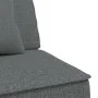 L-shaped sofa bed dark gray fabric 255x140x70 cm by vidaXL, Sofas - Ref: Foro24-3157248, Price: 396,42 €, Discount: %