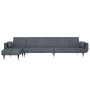 L-shaped sofa bed dark gray velvet 275x140x70 cm by vidaXL, Sofas - Ref: Foro24-3157207, Price: 462,29 €, Discount: %