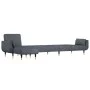 L-förmiges Schlafsofa aus dunkelgrauem Samt, 275 x 140 x 70 cm von vidaXL, Sofas - Ref: Foro24-3157207, Preis: 464,29 €, Raba...