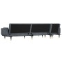 L-shaped sofa bed dark gray velvet 275x140x70 cm by vidaXL, Sofas - Ref: Foro24-3157207, Price: 462,29 €, Discount: %