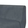 L-förmiges Schlafsofa aus dunkelgrauem Samt, 275 x 140 x 70 cm von vidaXL, Sofas - Ref: Foro24-3157207, Preis: 464,29 €, Raba...