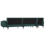 L-shaped sofa bed dark green velvet 275x140x70 cm by vidaXL, Sofas - Ref: Foro24-3157208, Price: 484,08 €, Discount: %