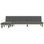 L-förmiges Schlafsofa aus dunkelgrauem Stoff, 255 x 140 x 70 cm von vidaXL, Sofas - Ref: Foro24-3157227, Preis: 410,47 €, Rab...
