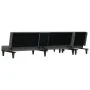 L-shaped sofa bed dark gray fabric 255x140x70 cm by vidaXL, Sofas - Ref: Foro24-3157227, Price: 419,69 €, Discount: %