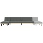 L-förmiges Schlafsofa aus dunkelgrauem Stoff, 255 x 140 x 70 cm von vidaXL, Sofas - Ref: Foro24-3157227, Preis: 410,47 €, Rab...