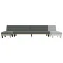L-shaped sofa bed dark gray fabric 255x140x70 cm by vidaXL, Sofas - Ref: Foro24-3157227, Price: 419,69 €, Discount: %