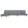 L-förmiges Schlafsofa aus hellgrauem Stoff, 255 x 140 x 70 cm von vidaXL, Sofas - Ref: Foro24-3157247, Preis: 373,02 €, Rabat...
