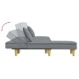 L-shaped sofa bed light gray fabric 255x140x70 cm by vidaXL, Sofas - Ref: Foro24-3157247, Price: 373,02 €, Discount: %