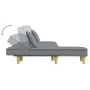 L-shaped sofa bed light gray fabric 255x140x70 cm by vidaXL, Sofas - Ref: Foro24-3157247, Price: 395,85 €, Discount: %