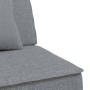 L-shaped sofa bed light gray fabric 255x140x70 cm by vidaXL, Sofas - Ref: Foro24-3157247, Price: 373,02 €, Discount: %