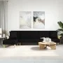 L-shaped black fabric sofa bed 279x140x70 cm by vidaXL, Sofas - Ref: Foro24-3157213, Price: 449,19 €, Discount: %