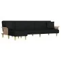 L-shaped black fabric sofa bed 279x140x70 cm by vidaXL, Sofas - Ref: Foro24-3157213, Price: 449,19 €, Discount: %
