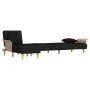 L-förmiges Schlafsofa aus schwarzem Stoff 279x140x70 cm von vidaXL, Sofas - Ref: Foro24-3157213, Preis: 372,23 €, Rabatt: %