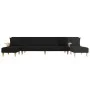 L-shaped black fabric sofa bed 279x140x70 cm by vidaXL, Sofas - Ref: Foro24-3157213, Price: 449,19 €, Discount: %