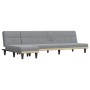 L-förmiges Schlafsofa hellgrauer Stoff 255x140x70 cm von vidaXL, Sofas - Ref: Foro24-3157226, Preis: 418,71 €, Rabatt: %