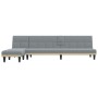 L-shaped light gray fabric sofa bed 255x140x70 cm by vidaXL, Sofas - Ref: Foro24-3157226, Price: 418,71 €, Discount: %