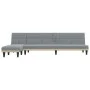 L-shaped light gray fabric sofa bed 255x140x70 cm by vidaXL, Sofas - Ref: Foro24-3157226, Price: 428,15 €, Discount: %