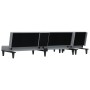 L-förmiges Schlafsofa hellgrauer Stoff 255x140x70 cm von vidaXL, Sofas - Ref: Foro24-3157226, Preis: 418,71 €, Rabatt: %