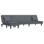 Sofá cama en forma de L terciopelo gris oscuro 255x140x70 cm de vidaXL, Sofás - Ref: Foro24-3157252, Precio: 410,42 €, Descue...
