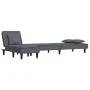 L-förmiges Schlafsofa aus dunkelgrauem Samt, 255 x 140 x 70 cm von vidaXL, Sofas - Ref: Foro24-3157252, Preis: 410,42 €, Raba...